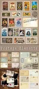 Postage Elements Vector