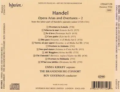 Emma Kirkby, Roy Goodman, The Brandenburg Consort - George Frideric Handel: Opera Arias and Overtures, Vol. 2 (2000)