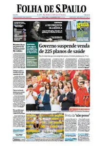Jornal Folha de São Paulo - 11 de janeiro de 2013 - Sexta