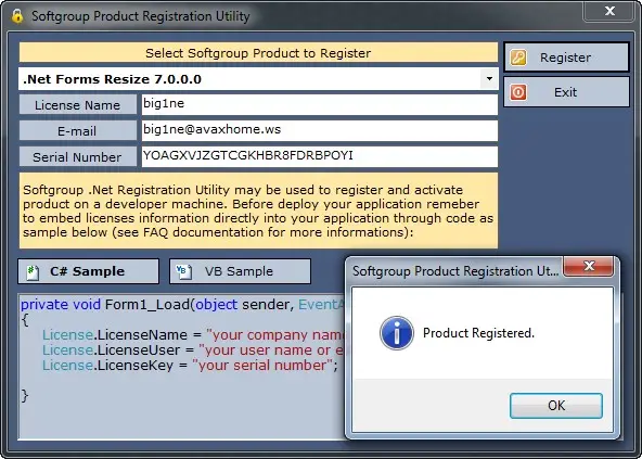 Softgroup .NET Forms Resize 7.0.4842