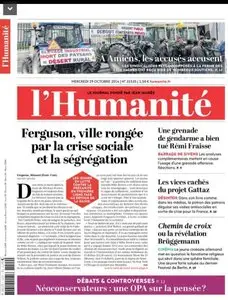 L'Humanite  Du Mercredi 29 Octobre 2014