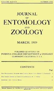 «Journal of Entomology and Zoology, Vol. 11, No. 1, March 1919» by Various