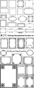 Vectors - Vintage Ornamental Frames 21