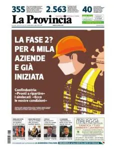 La Provincia di Cremona - 18 Aprile 2020