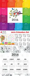 Vectors - 2016 Calendars Set