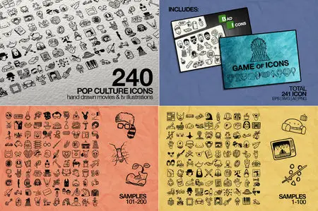 CreativeMarket - 240 Pop Culture Icons
