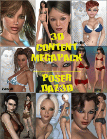 3D Models Megapack. Jul.15.2011 - Poser/Daz3D/Vue/Bryce/Carrara