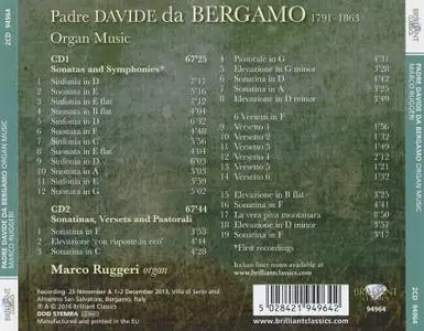 Marco Ruggeri - Padre Davide da Bergamo: Organ Music (2014)