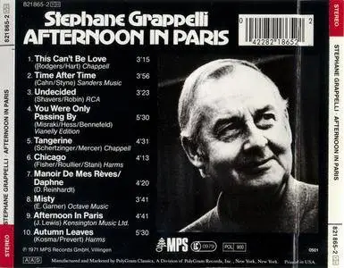 Stephane Grappelli - Afternoon In Paris (1971) {MPS 821 865-2 rel 1991}