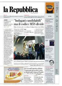 la Repubblica - 31 Dicembre 2017