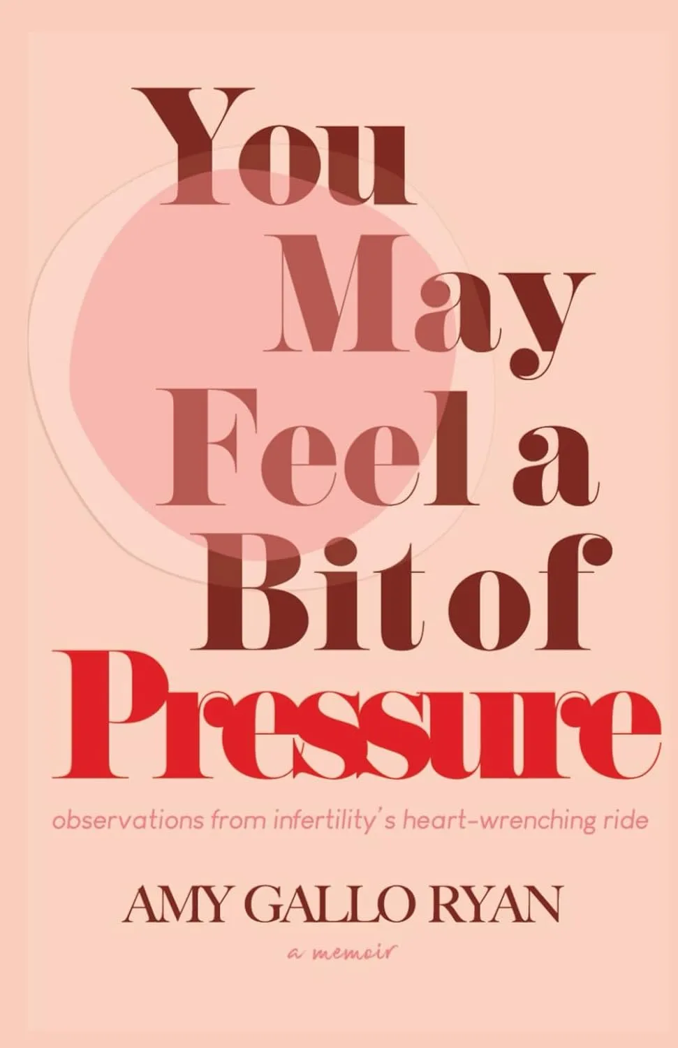 You May Feel A Bit of Pressure: Observations from Infertility's Heart-Wrenching Ride