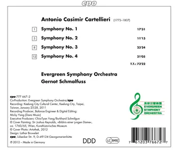 Gernot Schmalfuss, Evergreen Symphony Orchestra - Antonio Casimir Cartellieri: Complete Symphonies (2012)