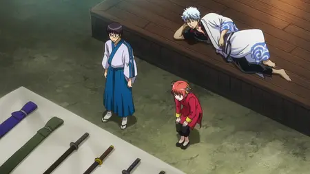 Gintama (2006 S07E34 299 Strike When the Sword and Overlord are Hot Oil Rain Wailyn