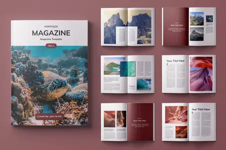 Portfolio Magazine Template RPX4NMN