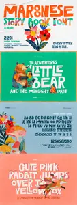 Maroonese - Story Book Font 2FNZBY4