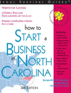  Jacqueline D. Stanley, How to Start a Business in North Carolina 