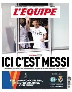 L’equipe du Mercredi 11 Août 2021