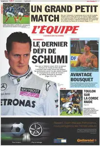 L'EQUIPE (Vendredi 25 mars 2011)