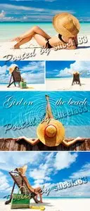 Stock Photo - Girl on the Beach