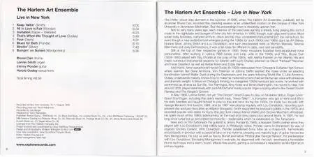 The Harlem Art Ensemble ft. Dr. Lonnie Smith - Live In New York (2007) {Explore Records EXP0027 rec 1990}