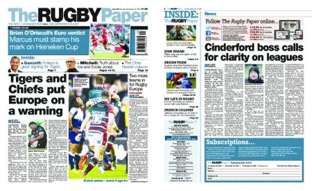 The Rugby Paper – December 12, 2021