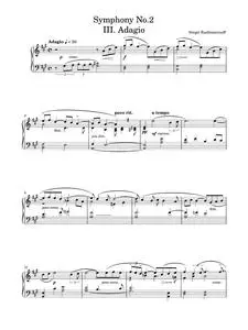 Symphony No. 2 - 3rd Movement - Sergei Rachmaninoff (Easy Piano)