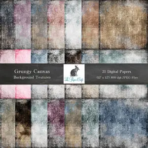 21 Grungy Canvas Backgrounds