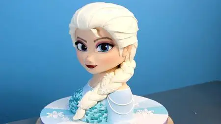 How To Make A Princess Character Bust Cake