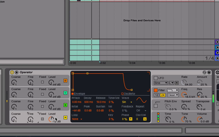 ADSR Sounds - FM synthesis with Ableton Operator