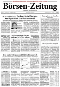 Boersenzeitung vom 17. November 2009