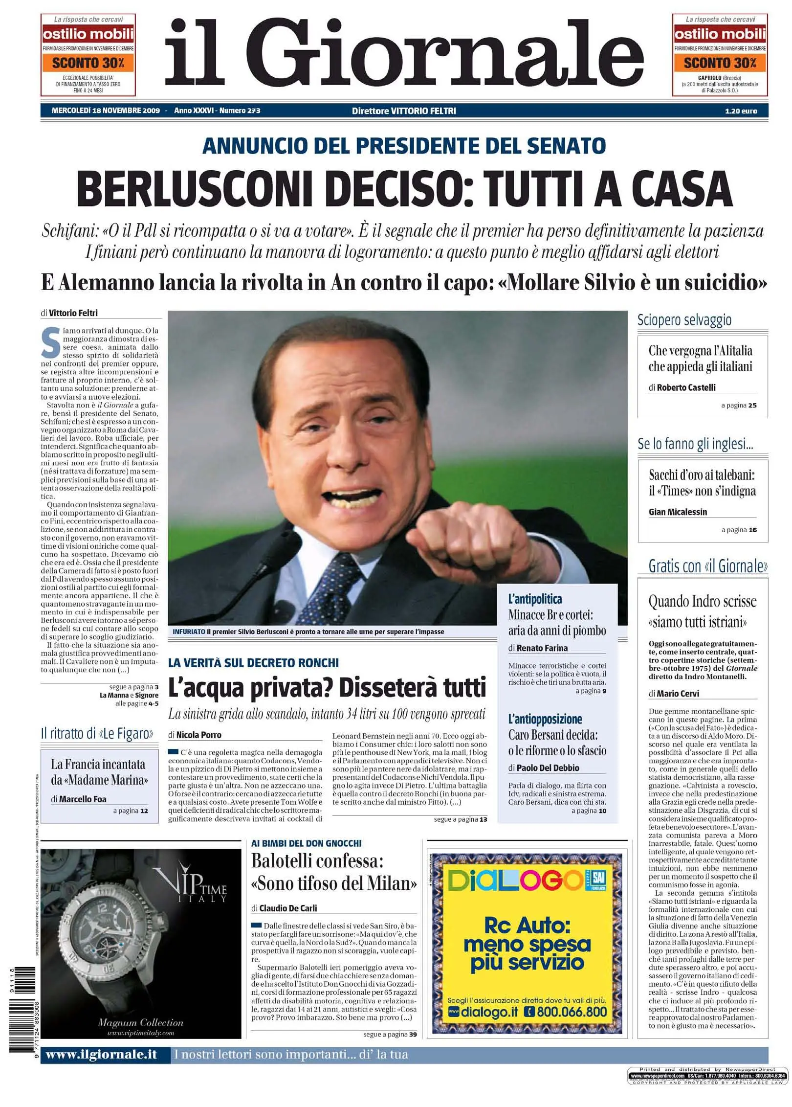 Il Giornale 18 11 2009