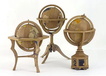 Sculptures made of cardboard by Chris Gilmour