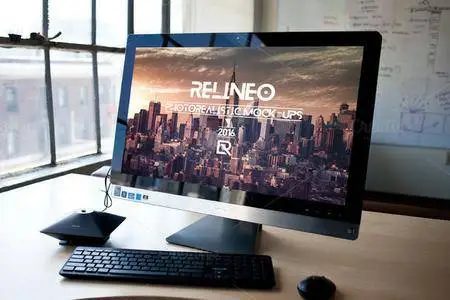 CreativeMarket - Windows PC Display Mock-up 4