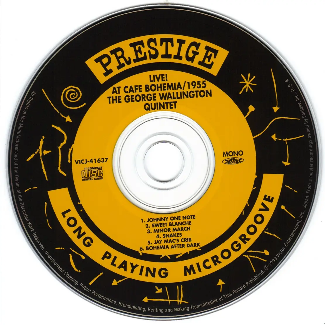 George Wallington - George Wallington Quintet At The Bohemia (1955) {Prestige Japan VICJ-41637 rel 2006, Paper Sleeve}