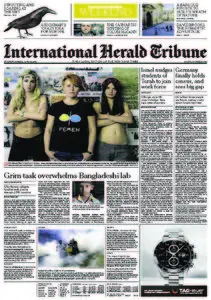 International Herald Tribune from Saturday, 01. June 2013