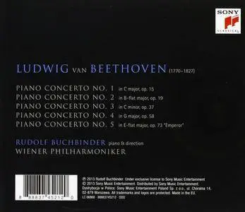 Beethoven - The Piano Concertos - Rudolf Buchbinder, Wiener Philharmoniker (2014) {3CD Set Sony Classical 88883745212}