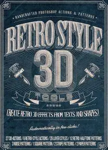 GraphicRiver - Retro Style 3D Tools - Photoshop Actions