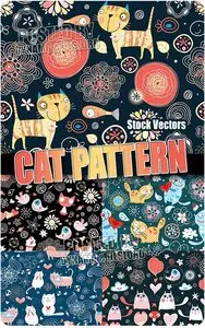 Cat pattern - Stock Vectors