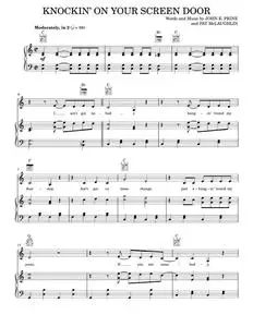 Knockin on your screen door - John Prine (Piano-Vocal-Guitar)