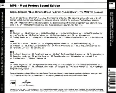 George Shearing, Niels-Henning Orsted Pedersen, Louis Stewart - The MPS Trio Sessions (2007) {4CD Set, Universal rec 1977-1979}