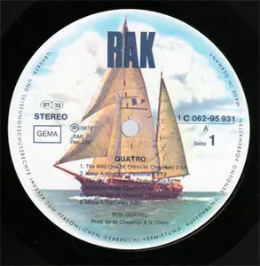 Suzi Quatro - Quatro (RAK, EMI Electrola 1C 062-95 931) (GER 1974) (Vinyl 24-96 & 16-44.1)