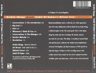 Archie Shepp Meets Kahil El'Zabar's Ritual Trio - Conversations (1999) {Delmark}