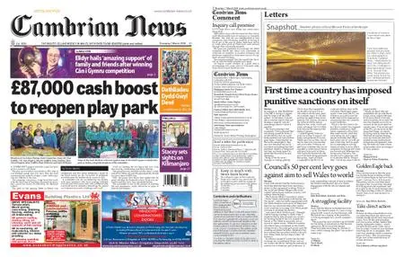 Cambrian News Arfon & Dwyfor – 08 March 2019