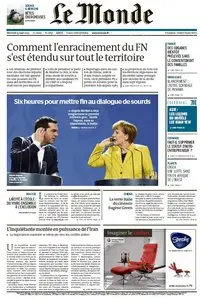 Le Monde du Mercredi 25 Mars 2015