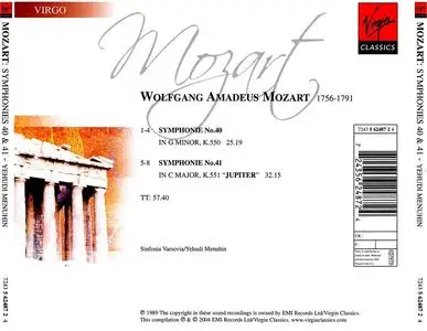Yehudi Menuhin, Sinfonia Varsovia - Wolfgang Amadeus Mozart: Symphonies Nos. 40 & 41 (2004)
