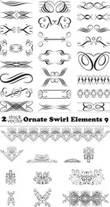 Vectors - Ornate Swirl Elements 9