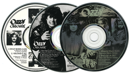 Ozzy Osbourne - 3 Promo CDS (1988)