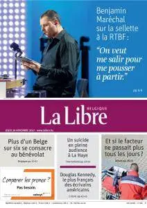 La Libre Belgique du Jeudi 30 Novembre 2017