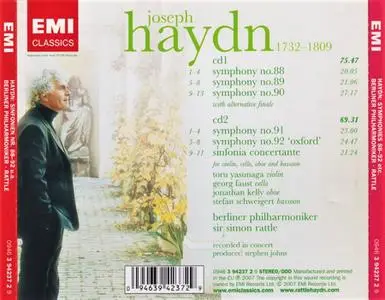 Simon Rattle, Berliner Philharmoniker - Haydn: Symphonies 88-92, Sinfonia Concertante (2007)