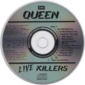 Queen - Live Killers (1979) [1994, Toshiba-EMI TOCP-8282-3, Japan]